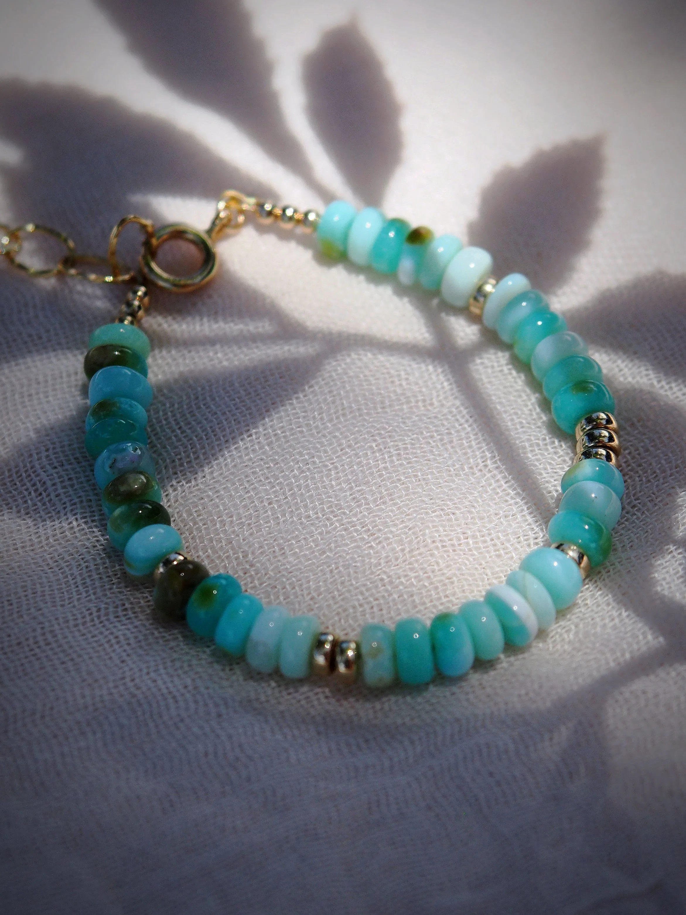 Peruvian Blue Opal Bracelet - Mana'olana