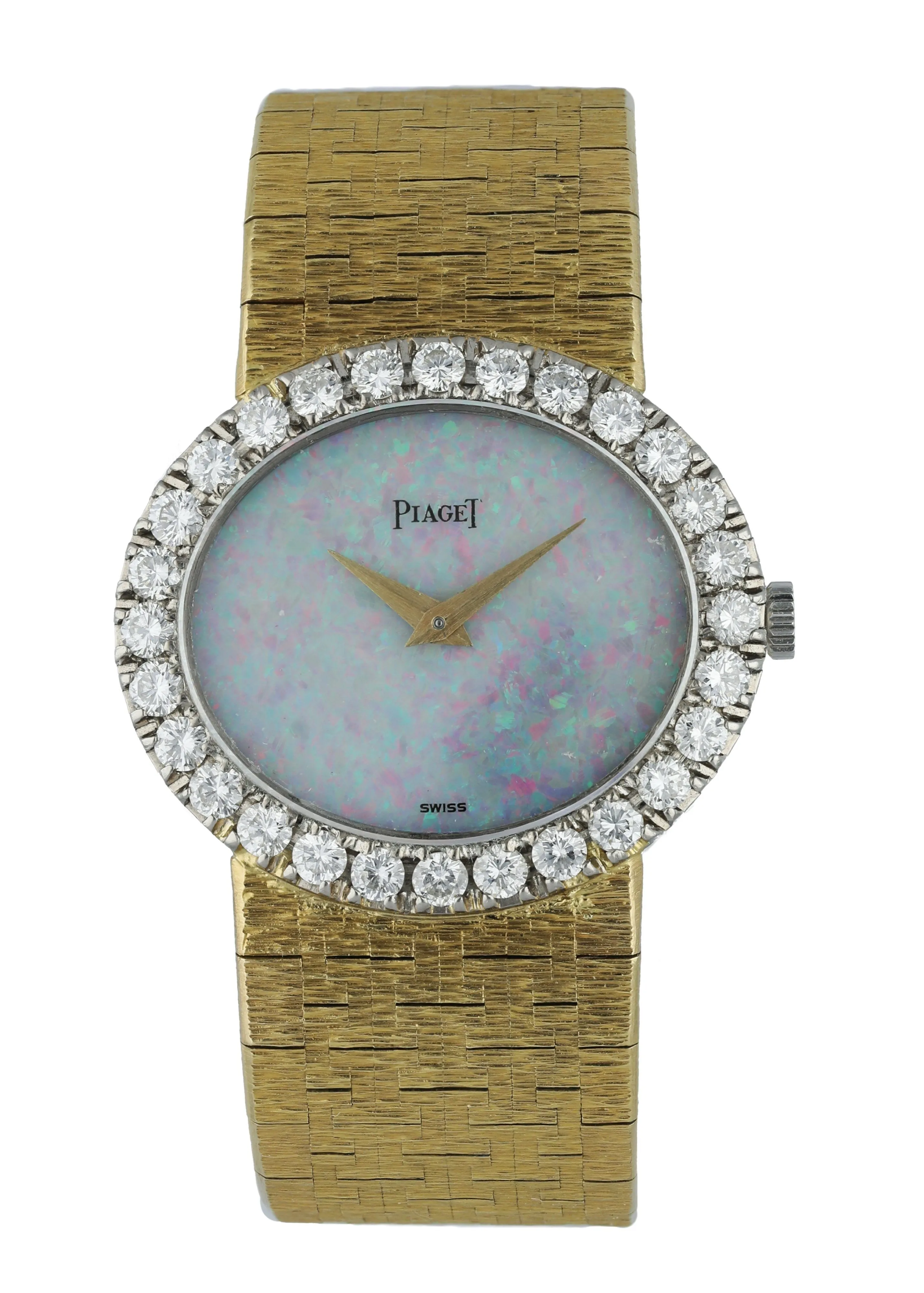 Piaget 9804A6 Rare Opal Dial Yellow Gold Ladies Watch