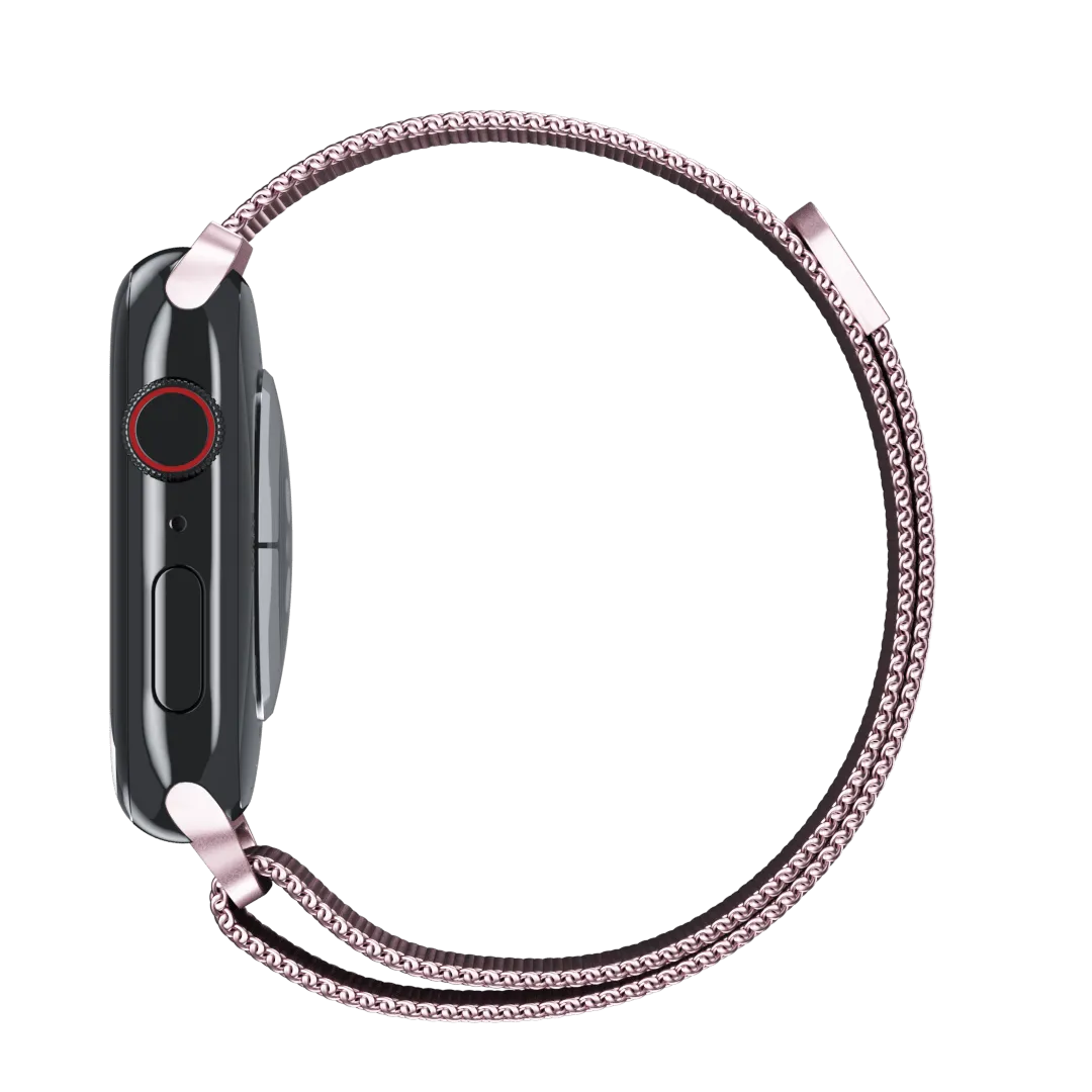 Pink Milanese Loop for Apple Watch