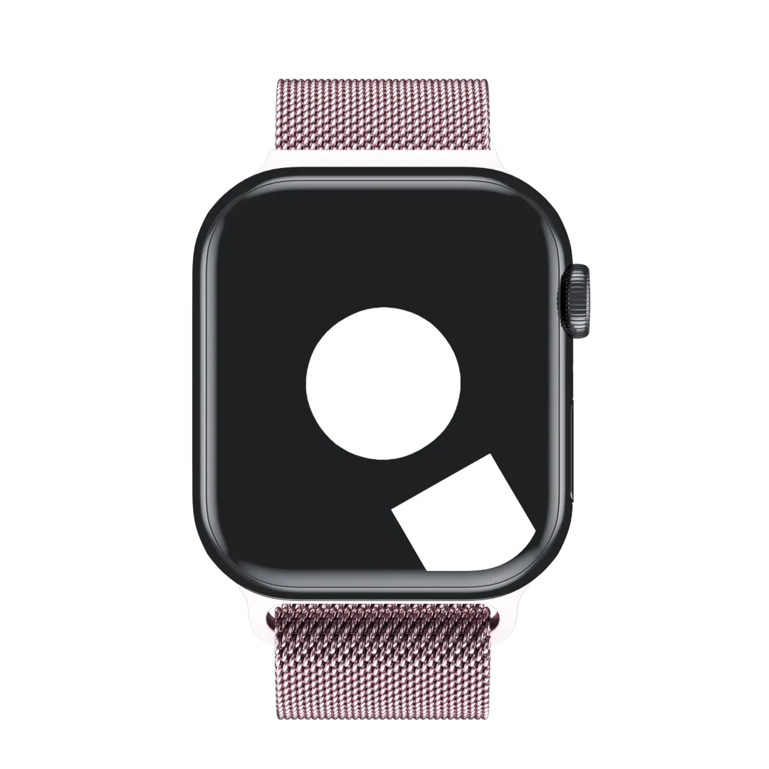 Pink Milanese Loop for Apple Watch