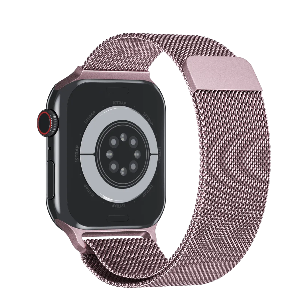 Pink Milanese Loop for Apple Watch