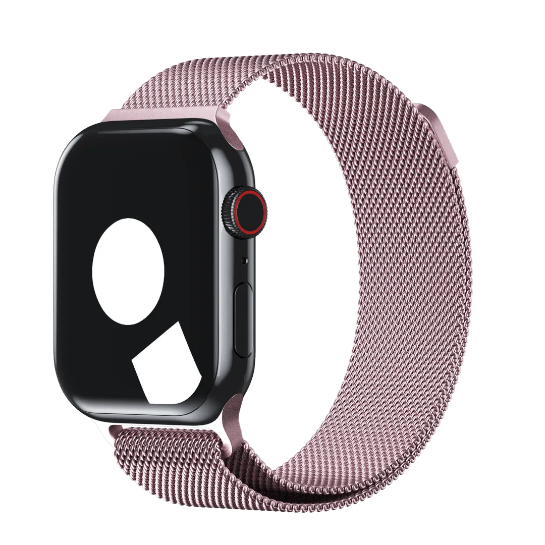 Pink Milanese Loop for Apple Watch