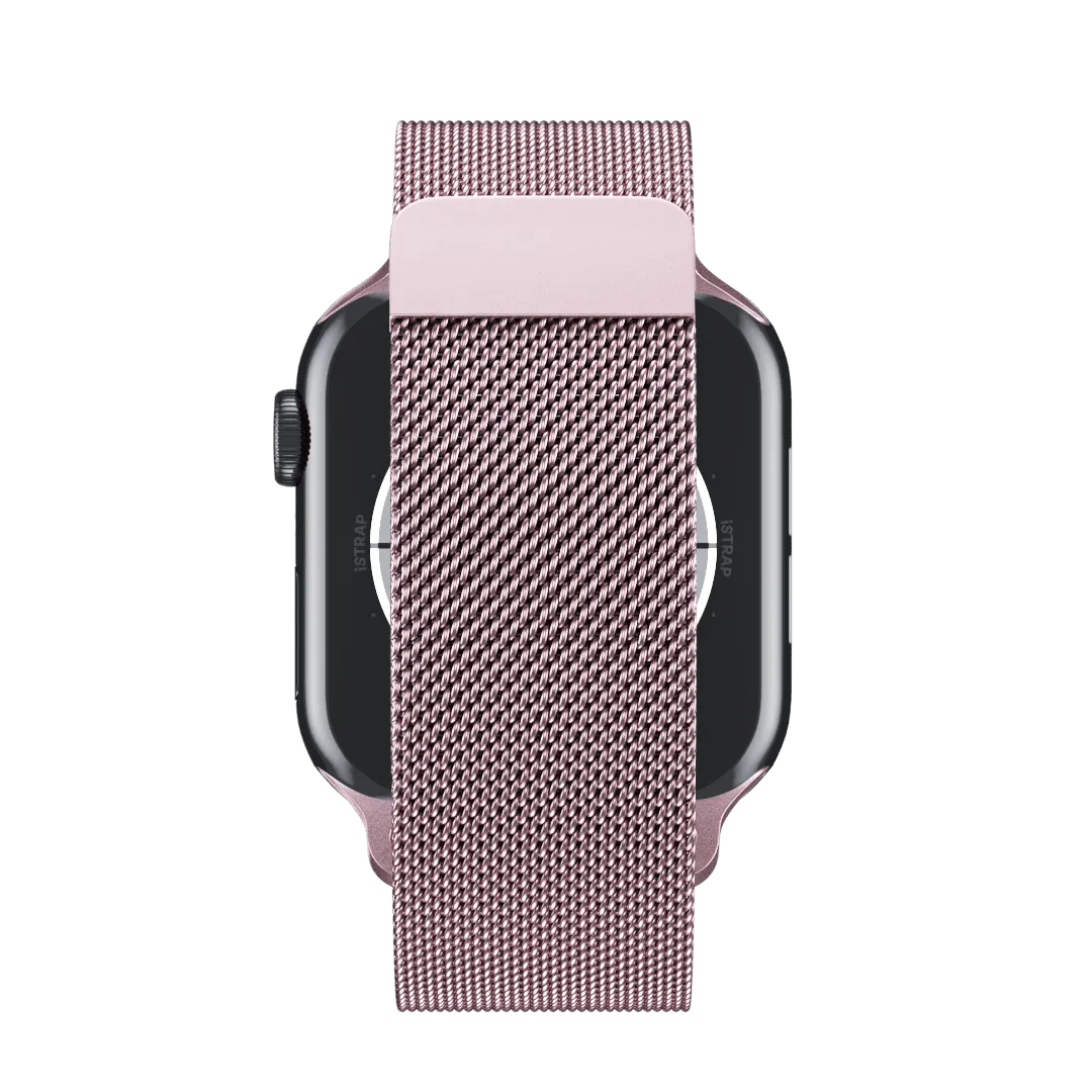 Pink Milanese Loop for Apple Watch