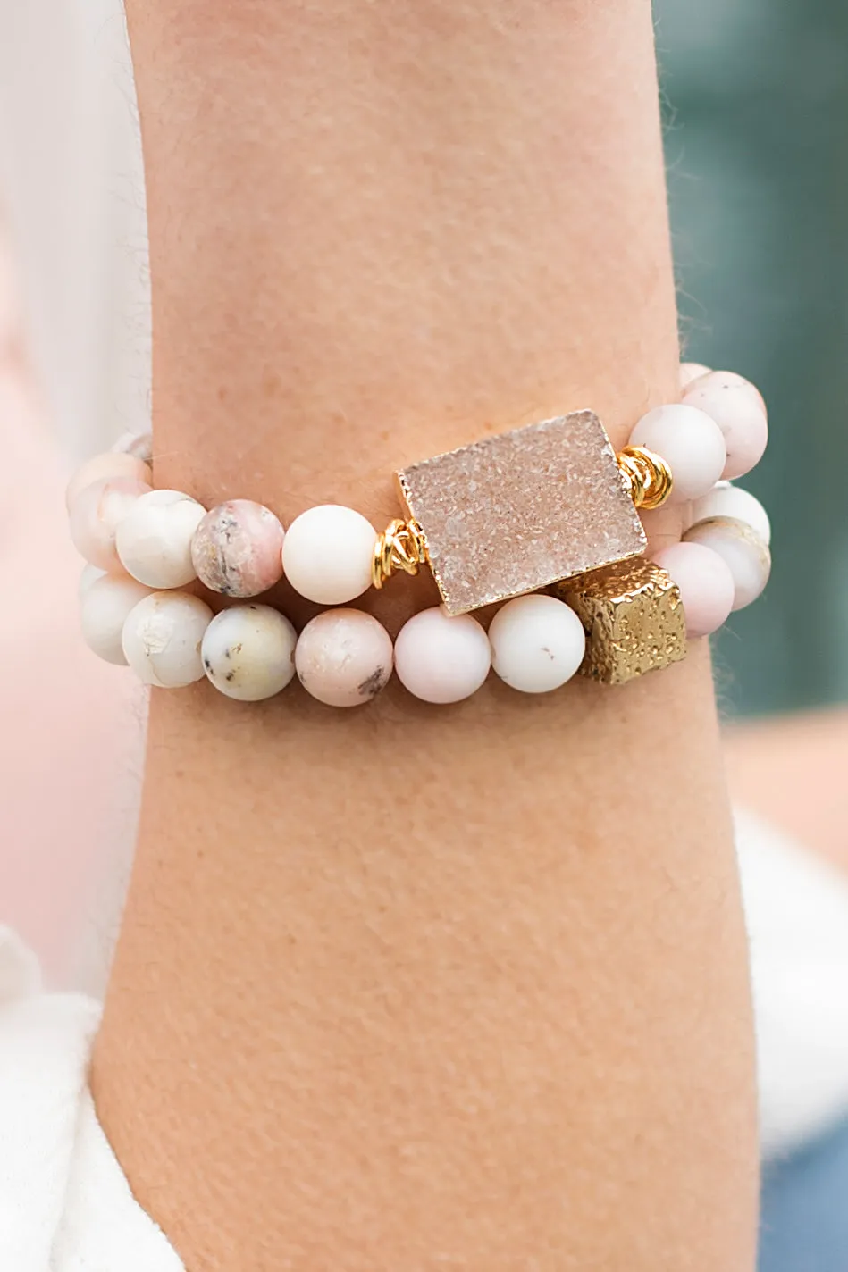 Pink Opal Canto Bracelet