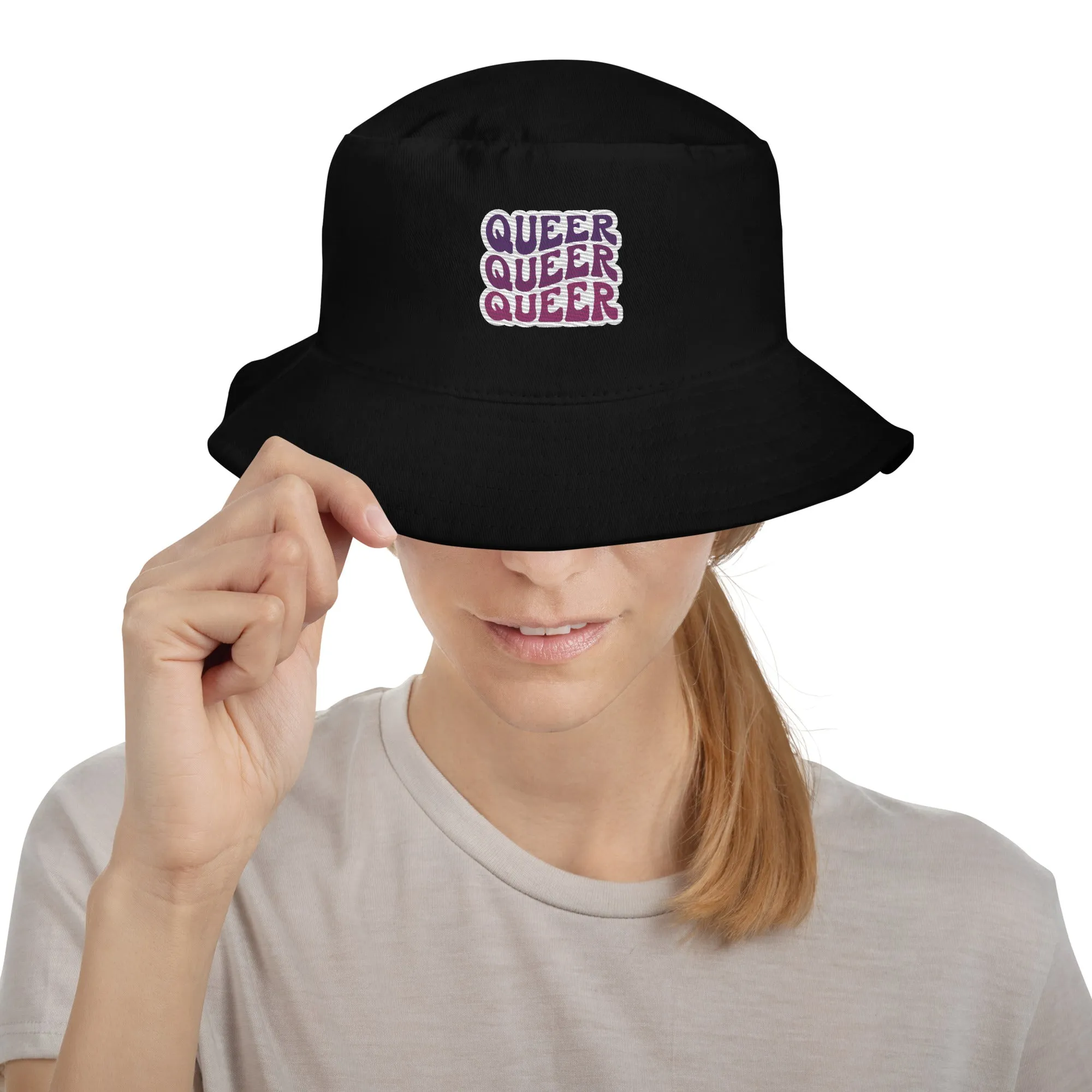 QUEER Premium Embriodered Bucket Hat