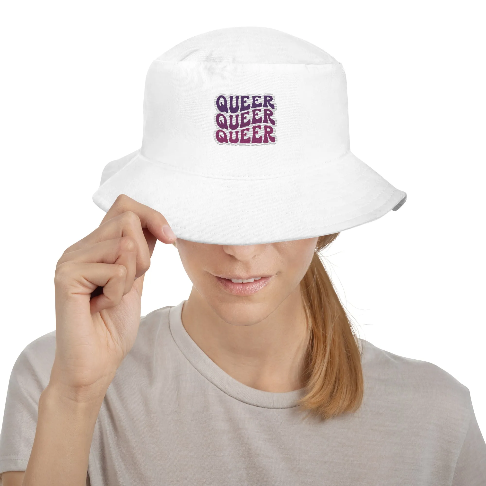 QUEER Premium Embriodered Bucket Hat