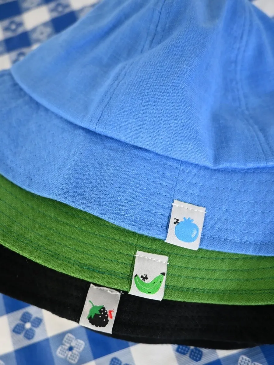 "Tutti Frutti" Linen bucket hat - Plantain