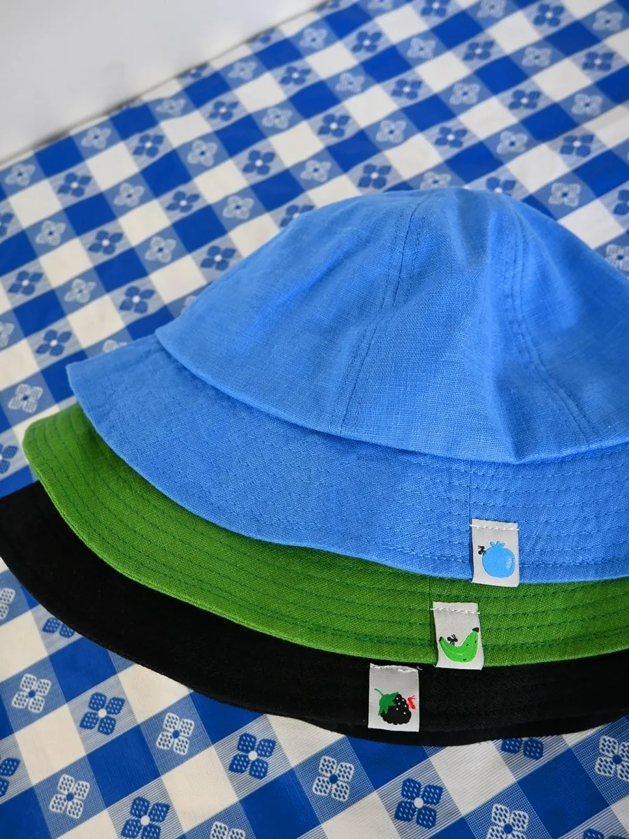 "Tutti Frutti" Linen bucket hat - Plantain