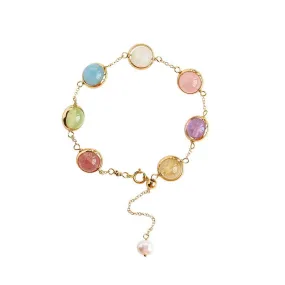 Retro Rainbow Energy Crystal Bracelet