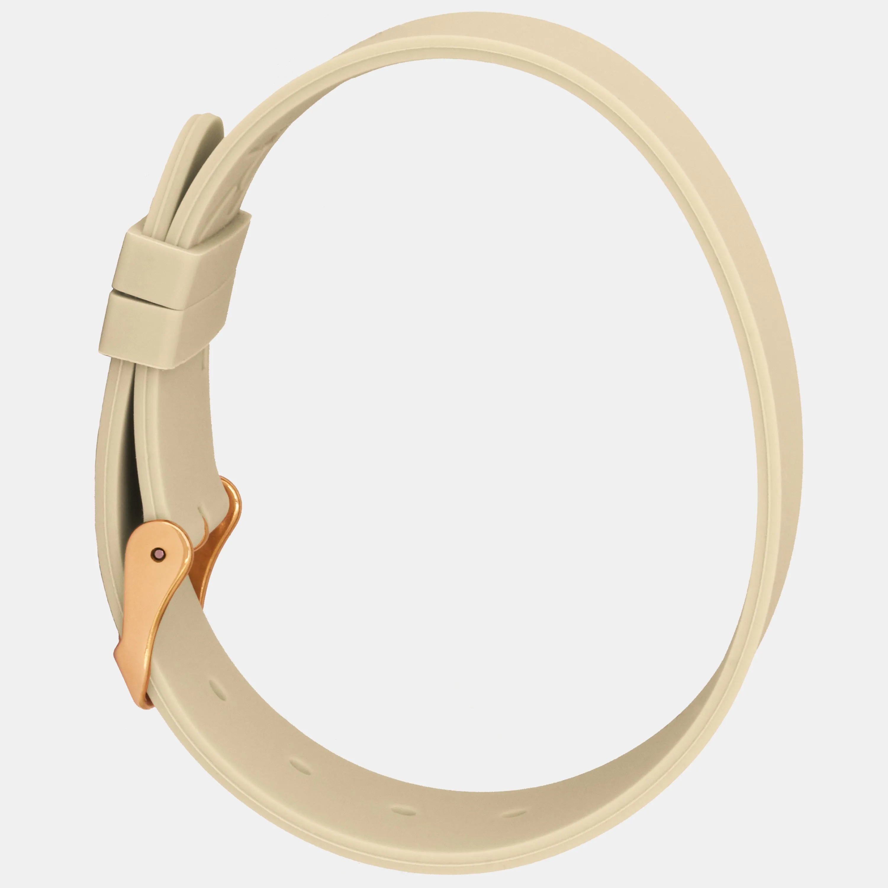 Sand Silicone Strap - Rose Gold Buckle