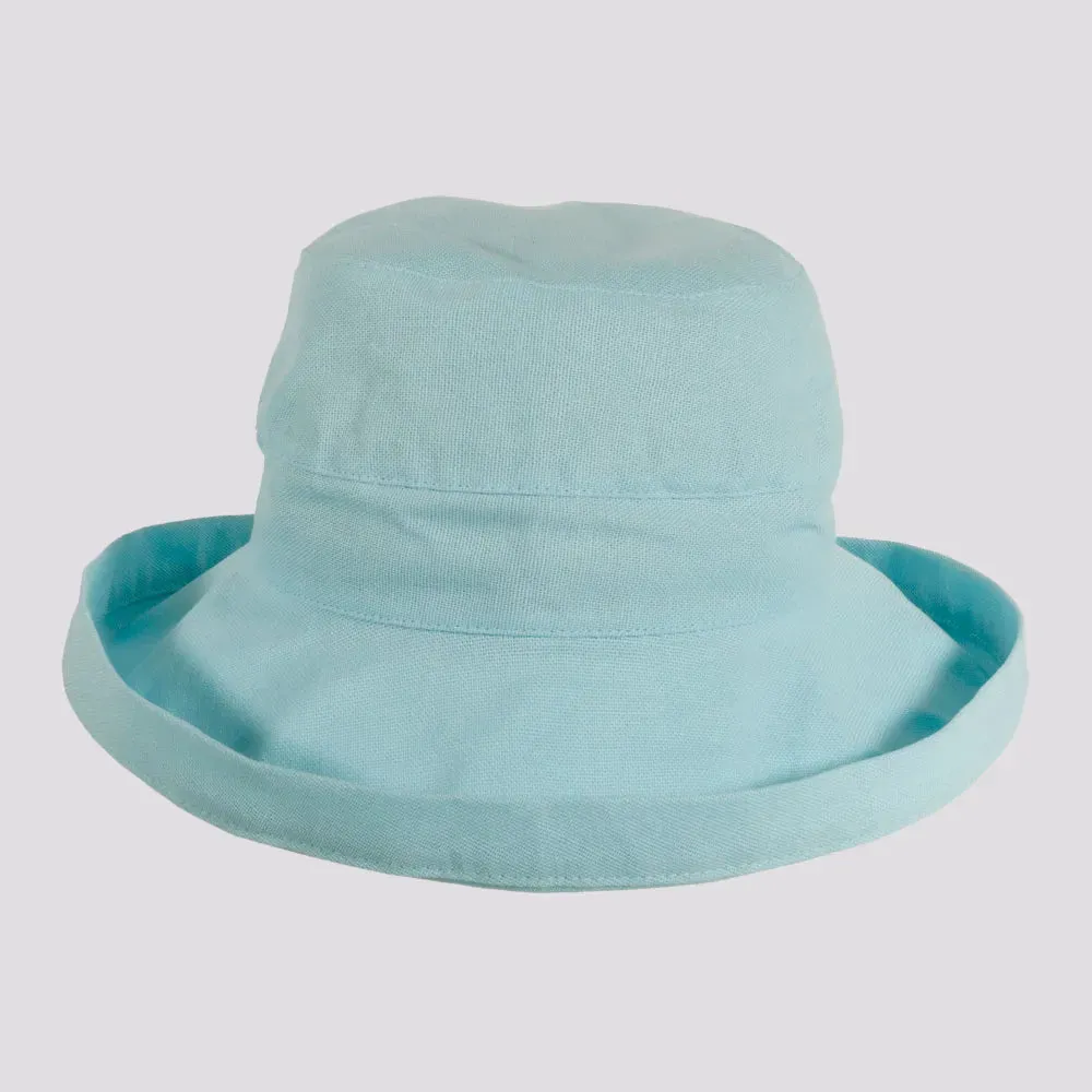 Sausalito | Womens Cotton Sun Bucket Hat with Upturn Brim