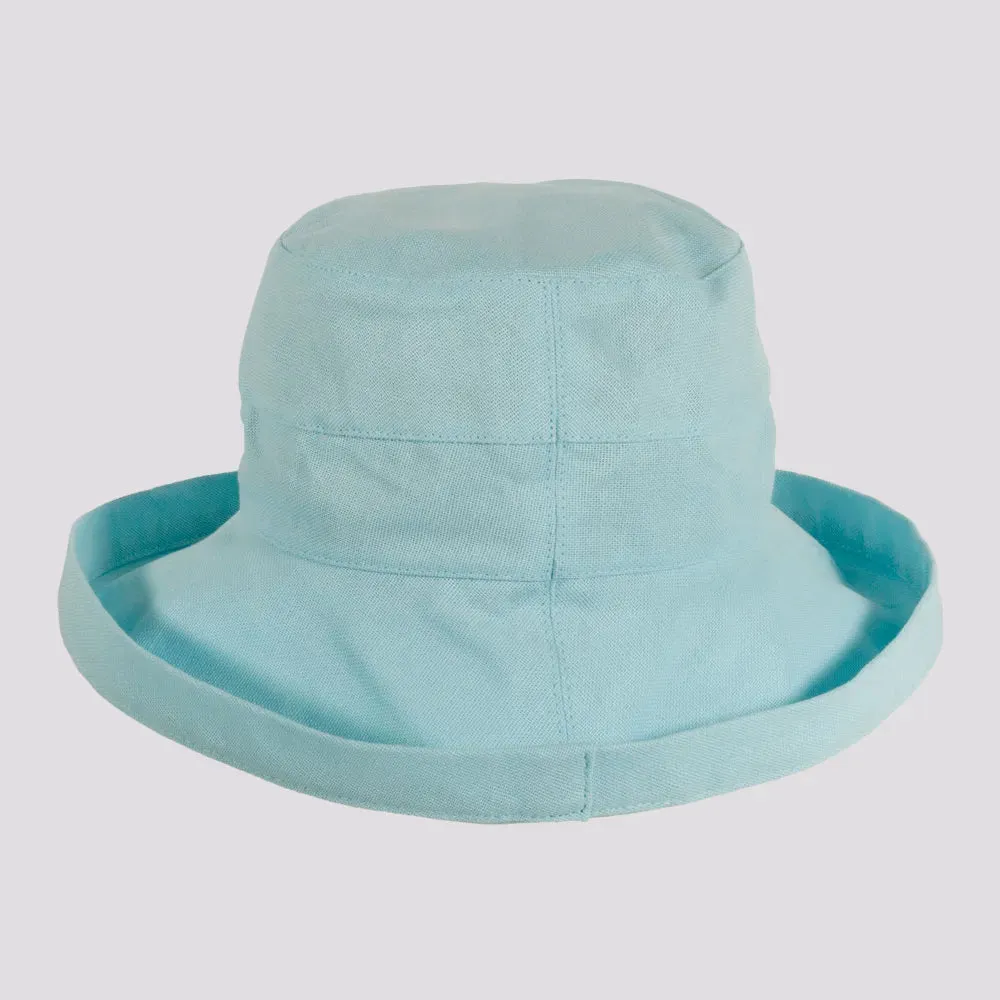 Sausalito | Womens Cotton Sun Bucket Hat with Upturn Brim