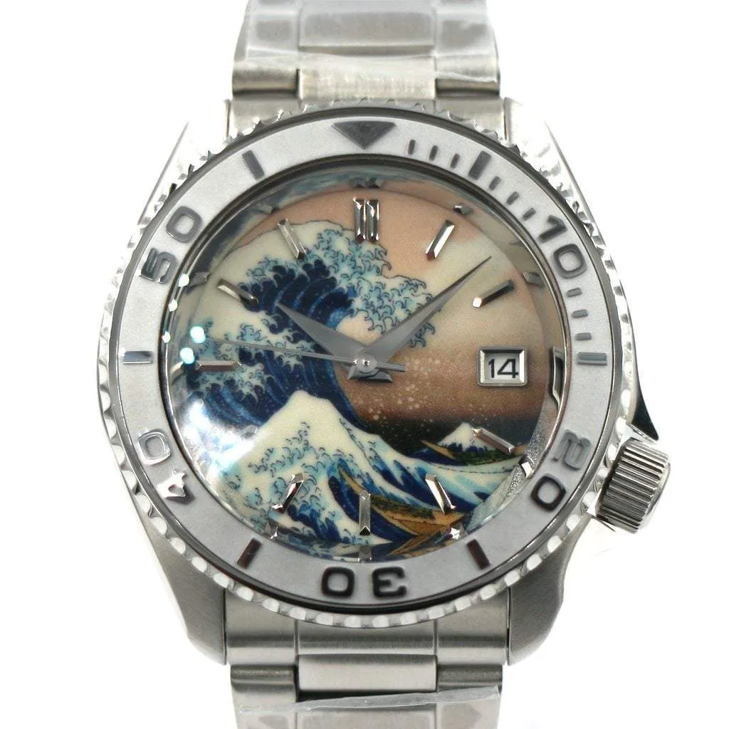 SEIKO 5 Sports SRDP55K1 The Great Wave off Kanagawa Mod #XXX138