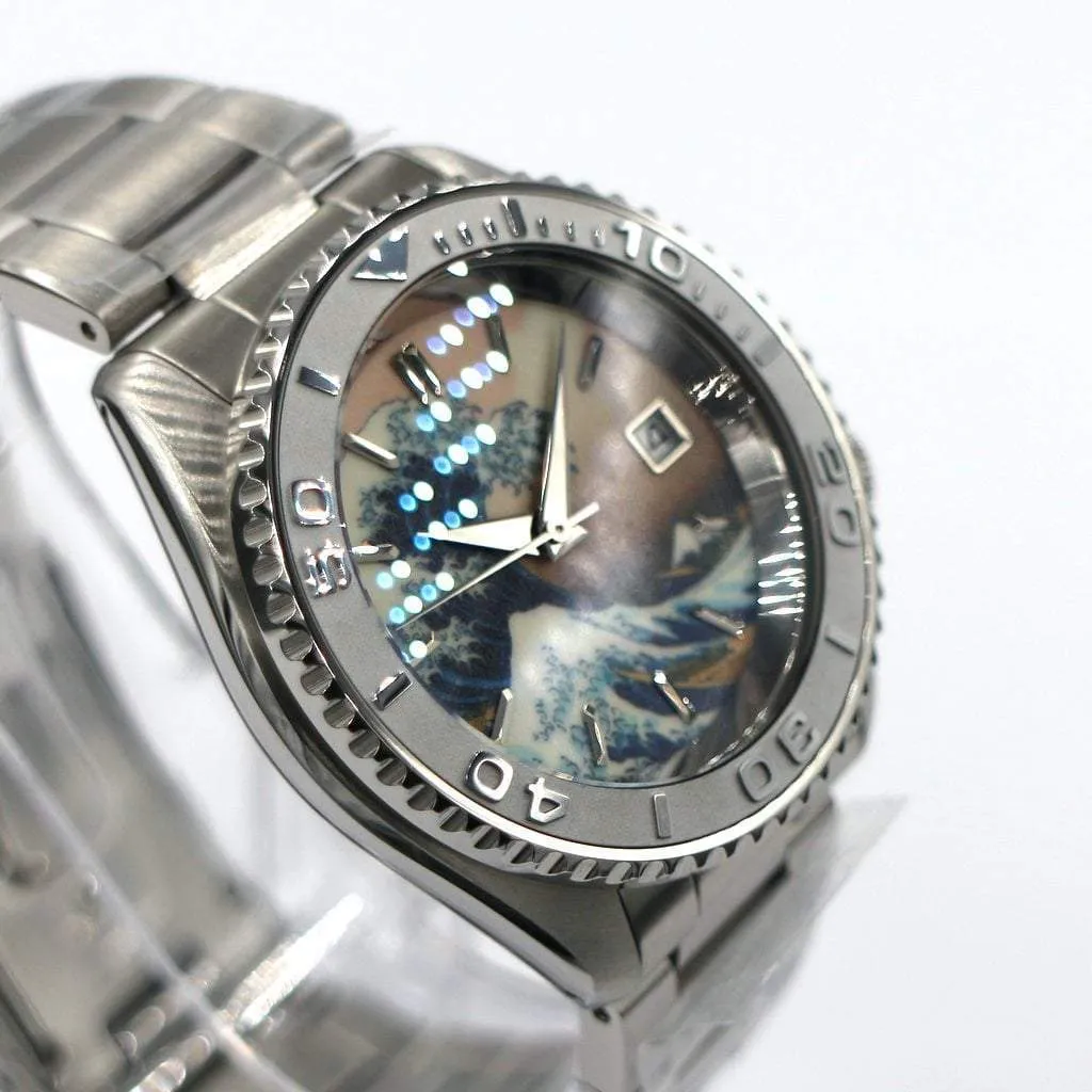 SEIKO 5 Sports SRDP55K1 The Great Wave off Kanagawa Mod #XXX138