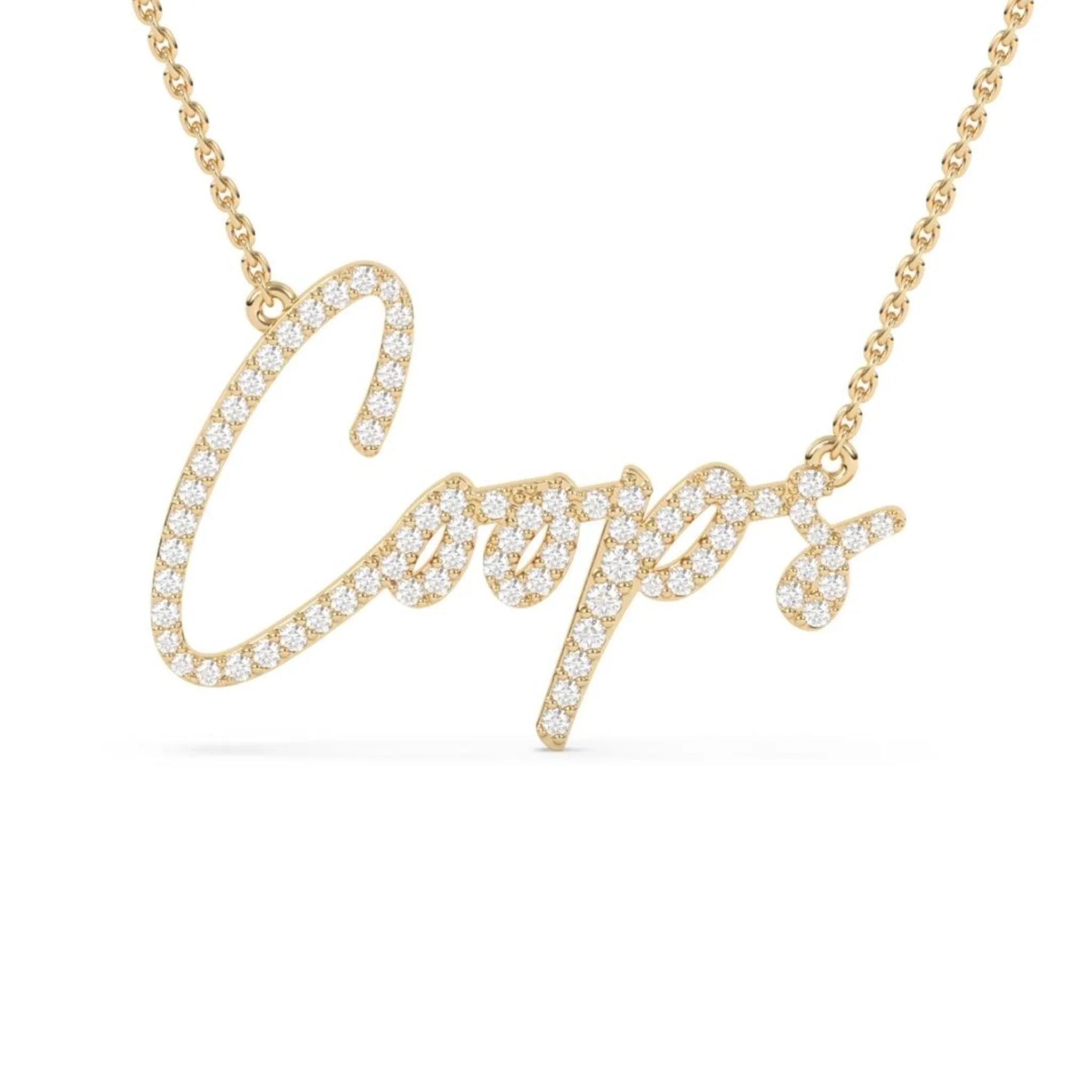 Signature Diamond Name Necklace