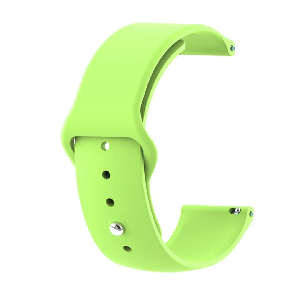 Silicone Button Style Watch Straps Compatible with Lacoste 22mm Range