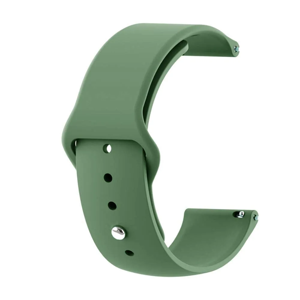 Silicone Button Style Watch Straps Compatible with Lacoste 22mm Range