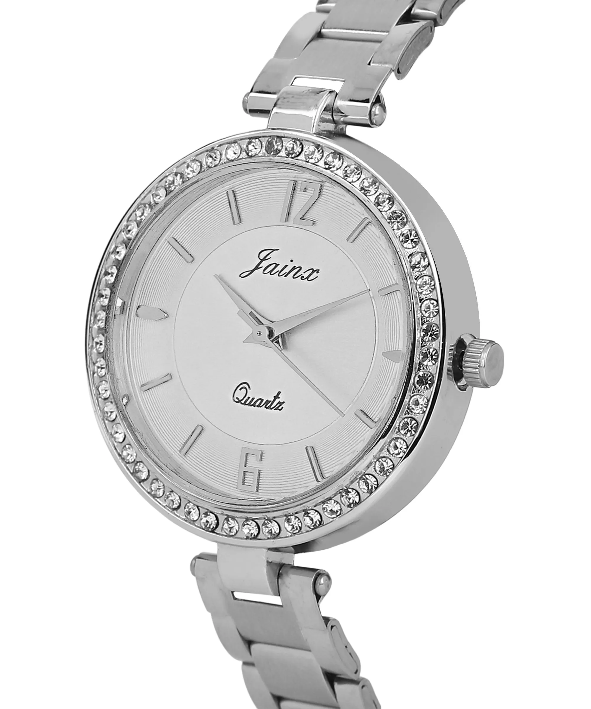 Silver Chain Silver Dial Analog Wrist Watch For Women - JW8590