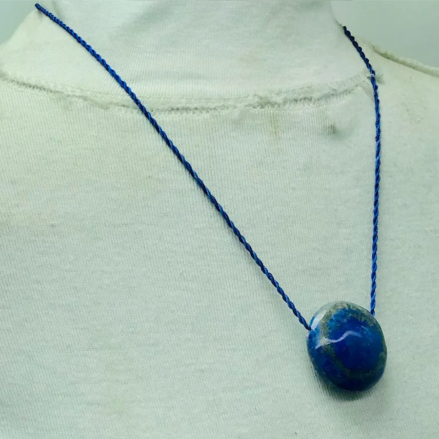 Single Gemstone Lapis Lazuli Necklace