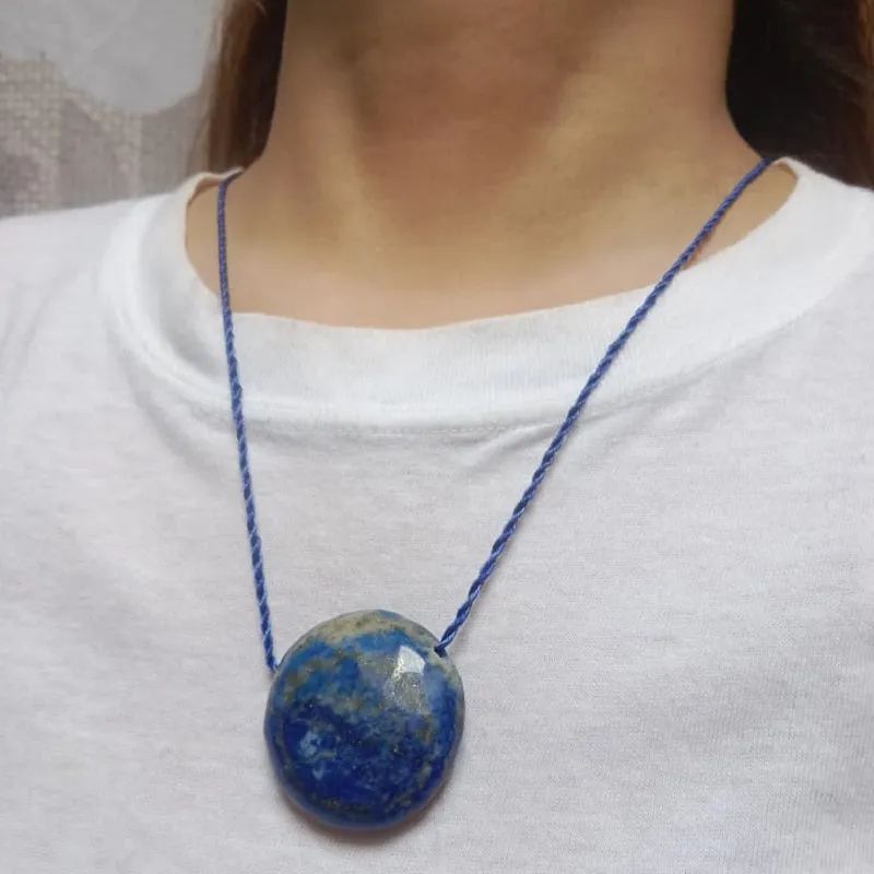 Single Gemstone Lapis Lazuli Necklace