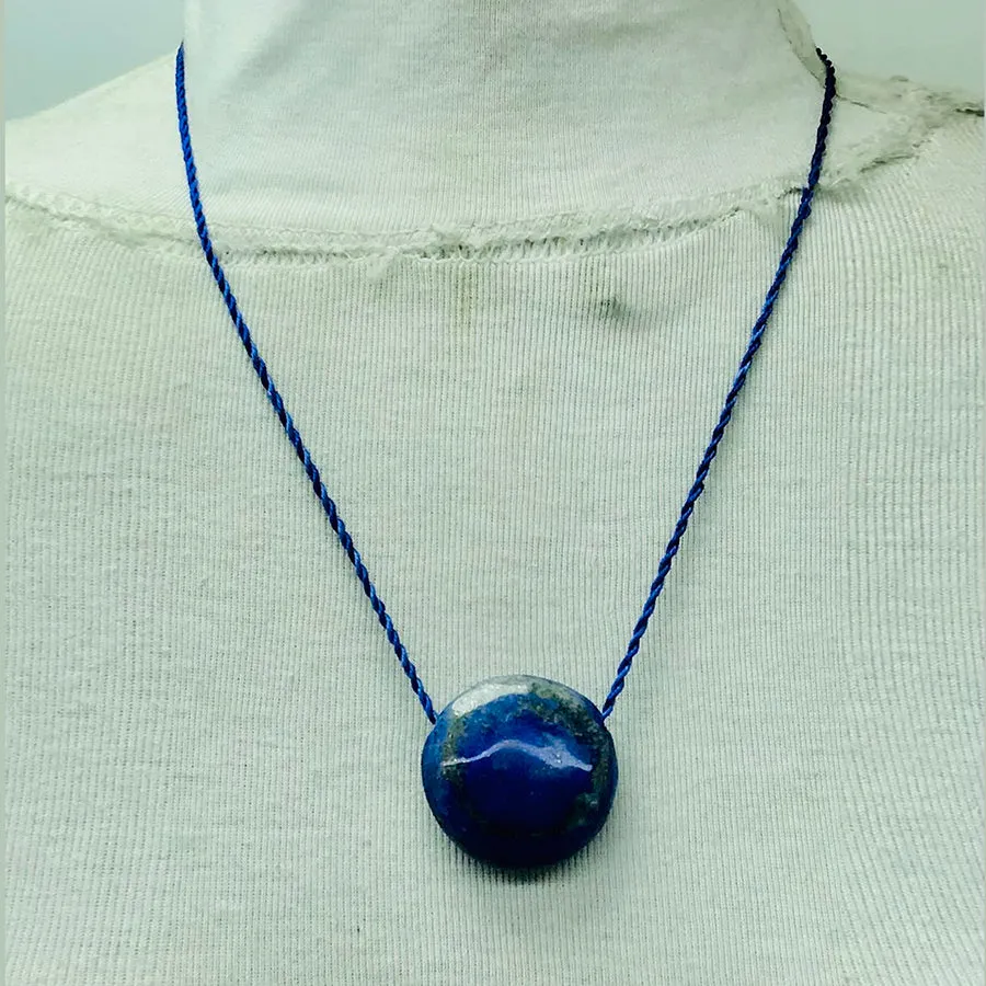 Single Gemstone Lapis Lazuli Necklace