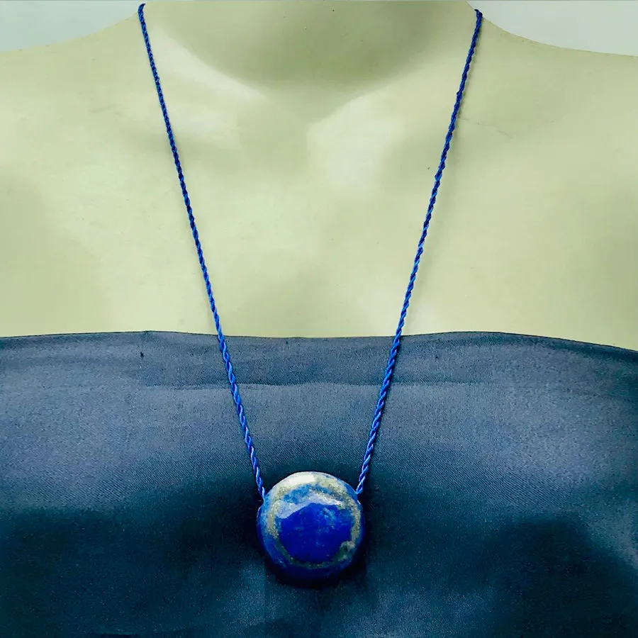 Single Gemstone Lapis Lazuli Necklace