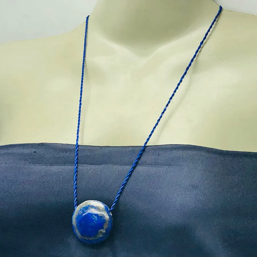 Single Gemstone Lapis Lazuli Necklace