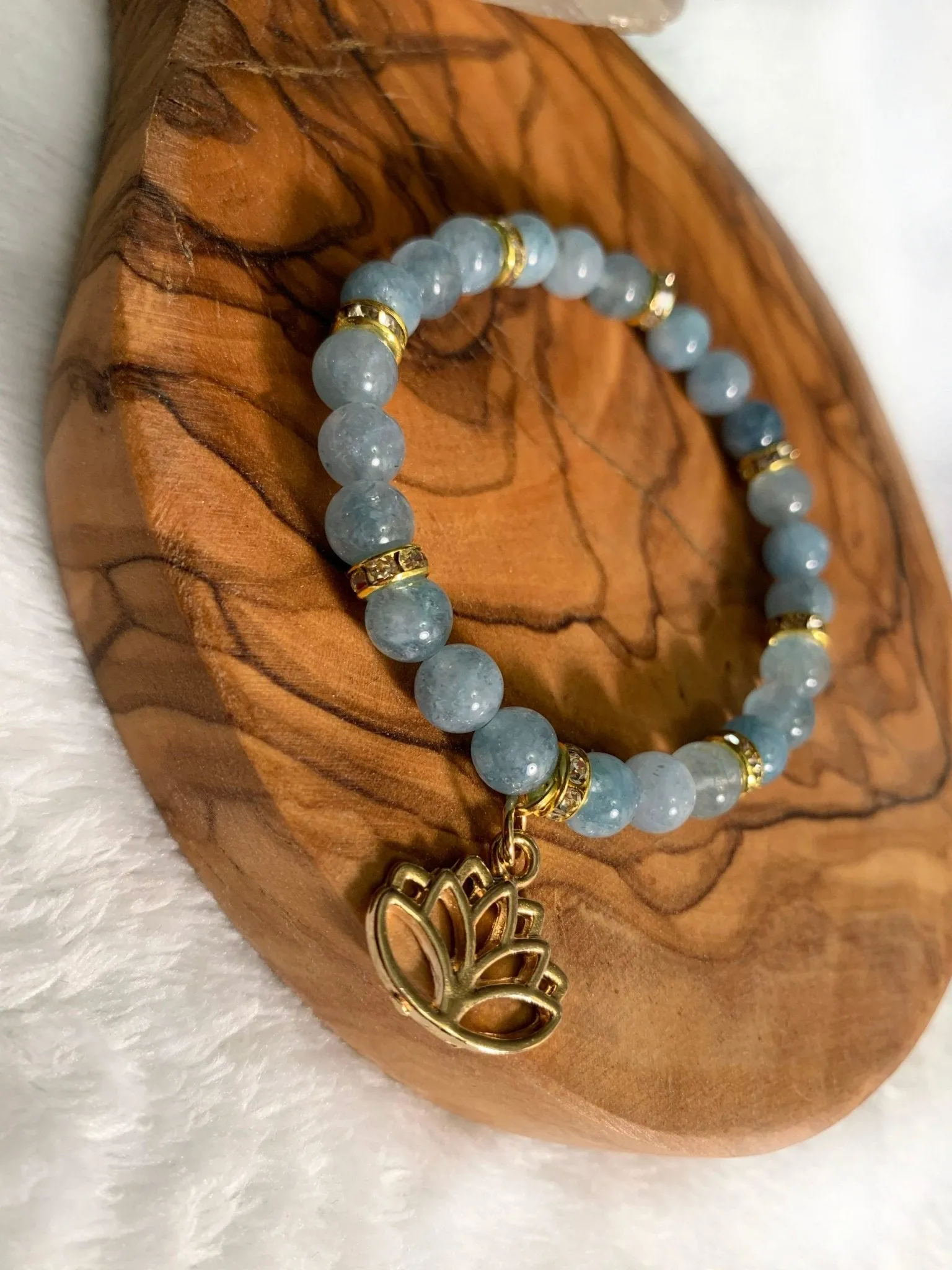 🔴SOLD🔴Amphitrite- Handmade Genuine Aquamarine Bracelet