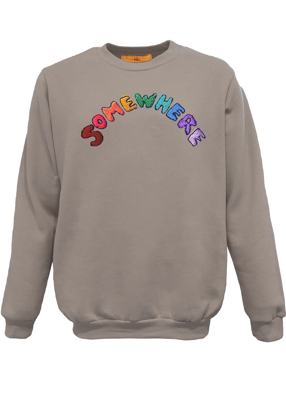 SOMEWHERE Unisex Cut Crewneck Pullover