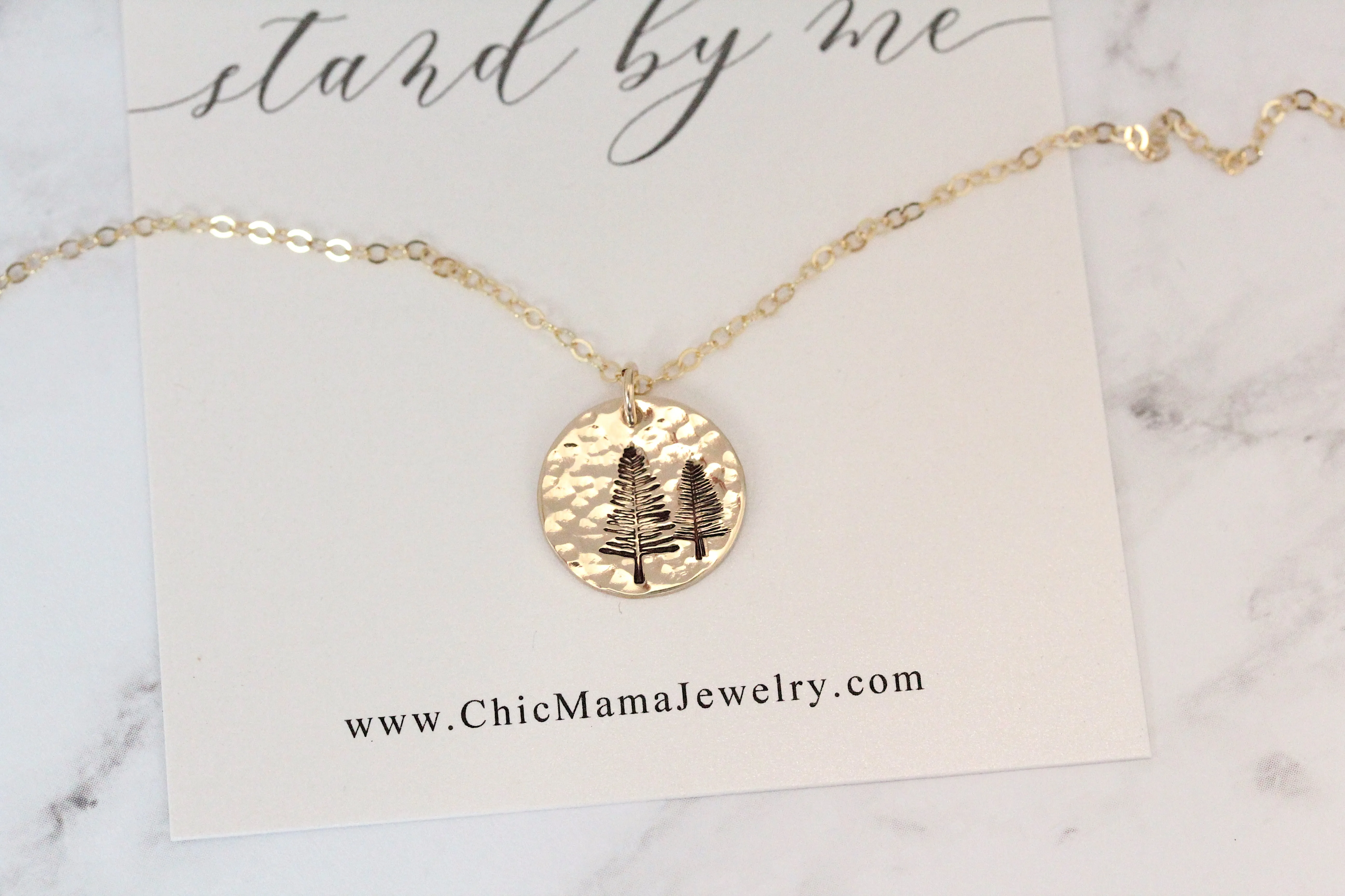 stand by me necklace {silver & gold}