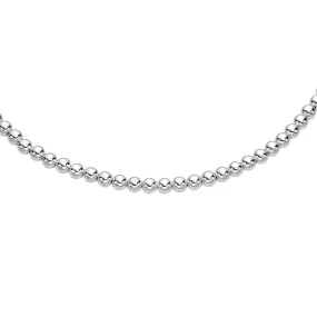 Sterling Silver Bead Women's Bracelet, 8.5"