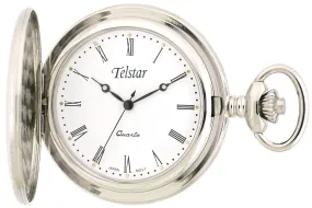 Telstar  P1021 CSW full hunter chrome pocket watch 35520