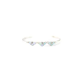 The Chloe Baby Cuff - White Opal