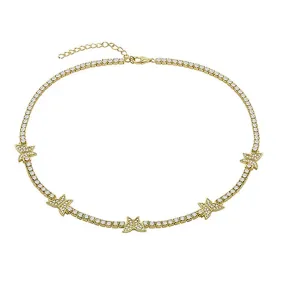 THE PAVE' BUTTERFLY COLLAR NECKLACE