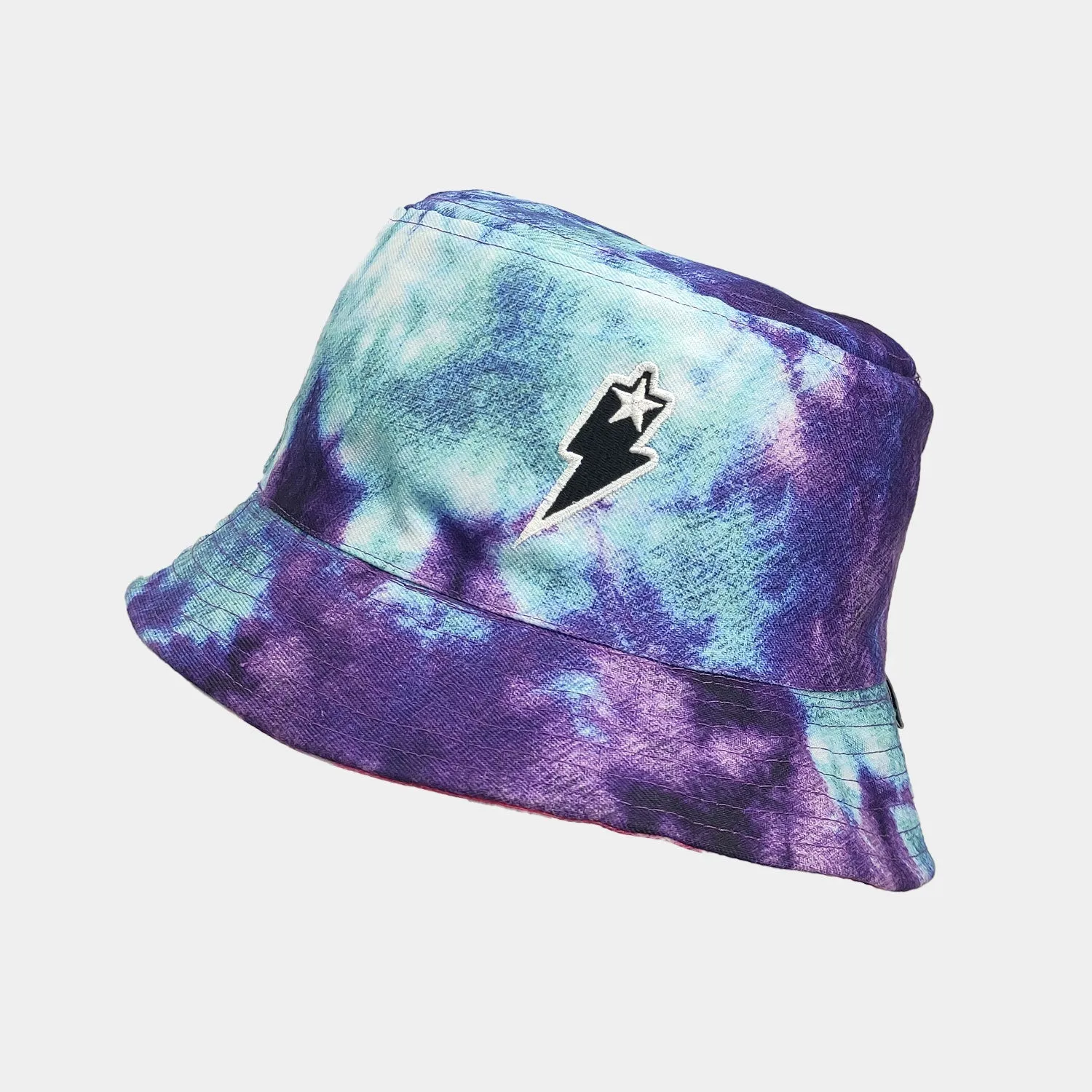 Tie Dye Reversible Bucket Hat Acid Wash