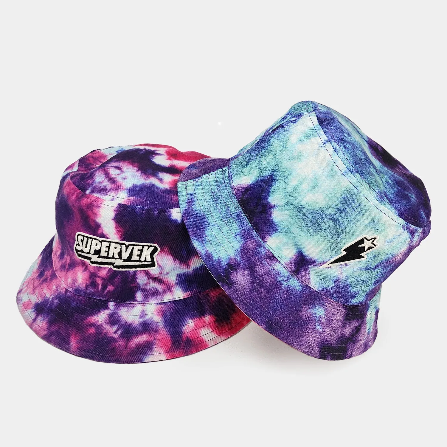 Tie Dye Reversible Bucket Hat Acid Wash