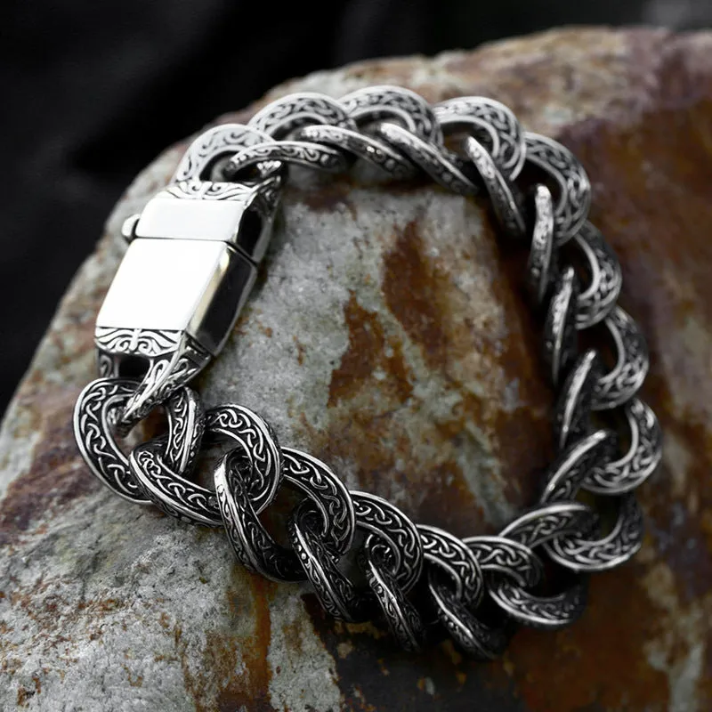 Titanium Steel Nordic Viking Celtic Knot Men's Vintage Bracelet - Timeless Elegance for Every Occasion