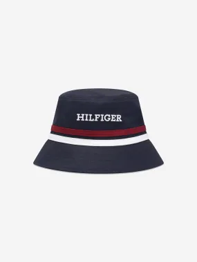 Tommy Hilfiger Kids Corporate Hilfiger Bucket Hat in Navy