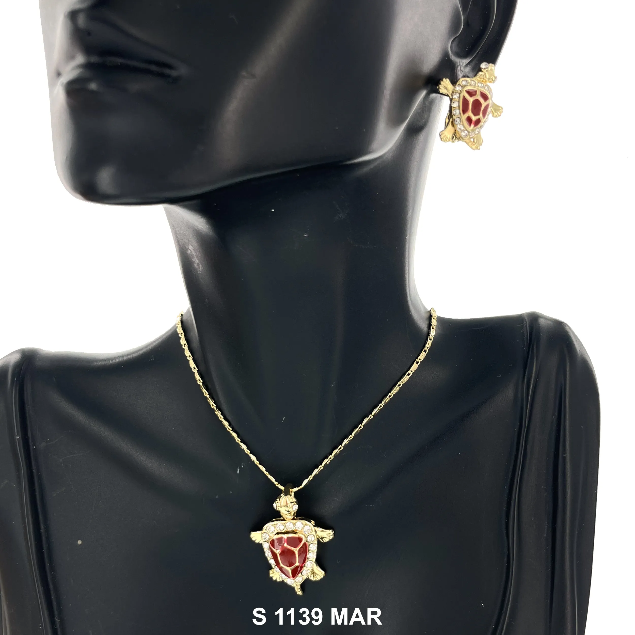 Turtle Necklace Set S 1139 MAR