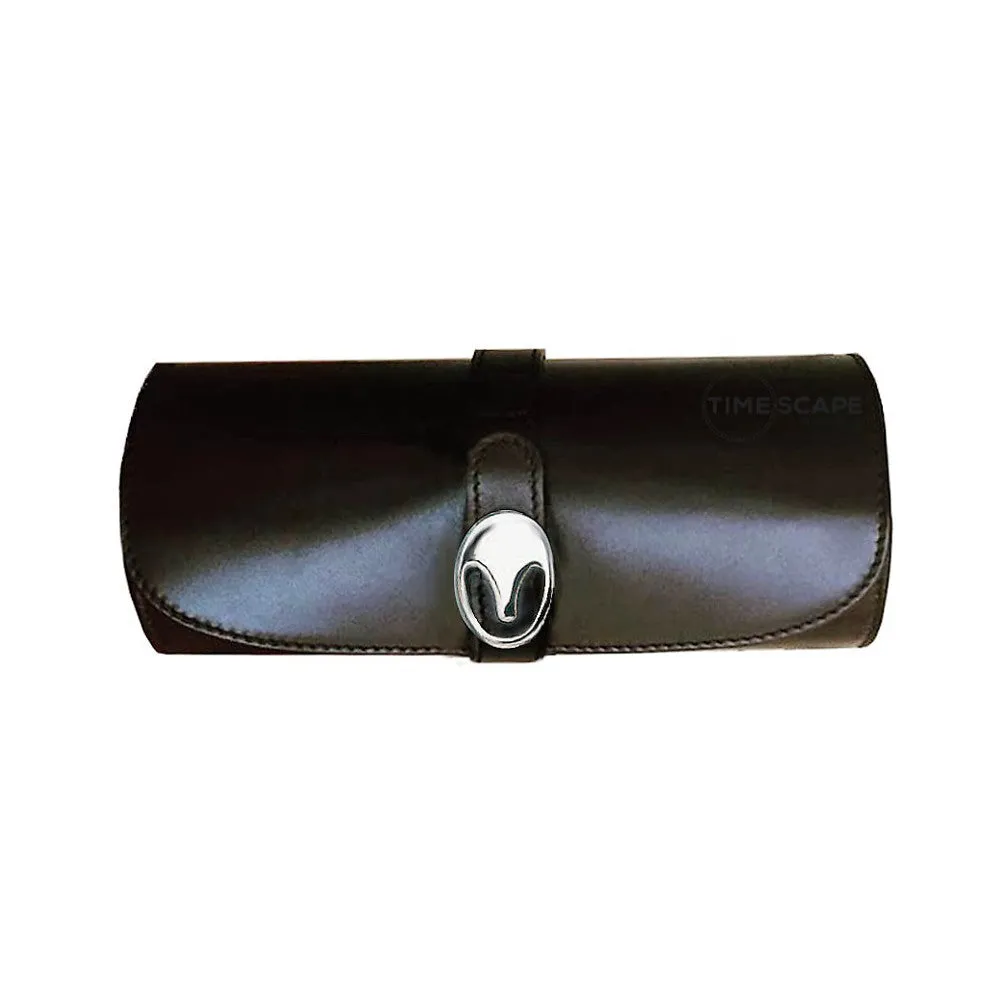 UNDERWOOD (LONDON) - Medium Leather Watch Roll | UN204/BLK