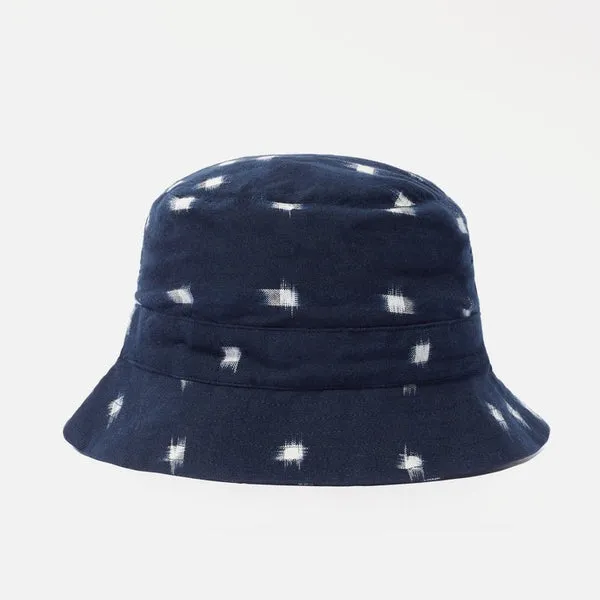 Universal Works Bucket Hat - Nighttime Ikat Navy