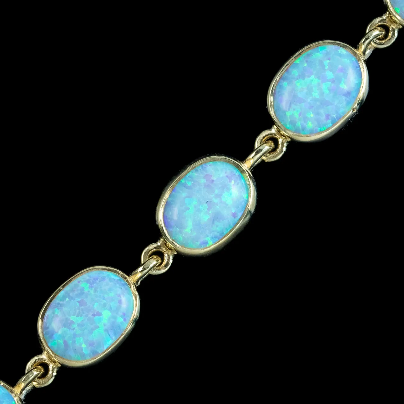 Victorian Style Opal 9Ct Yellow Gold Bracelet