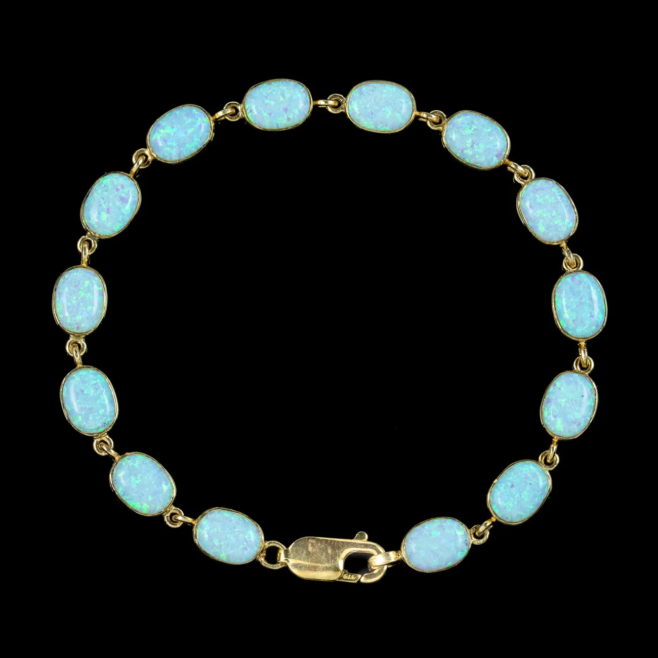 Victorian Style Opal 9Ct Yellow Gold Bracelet