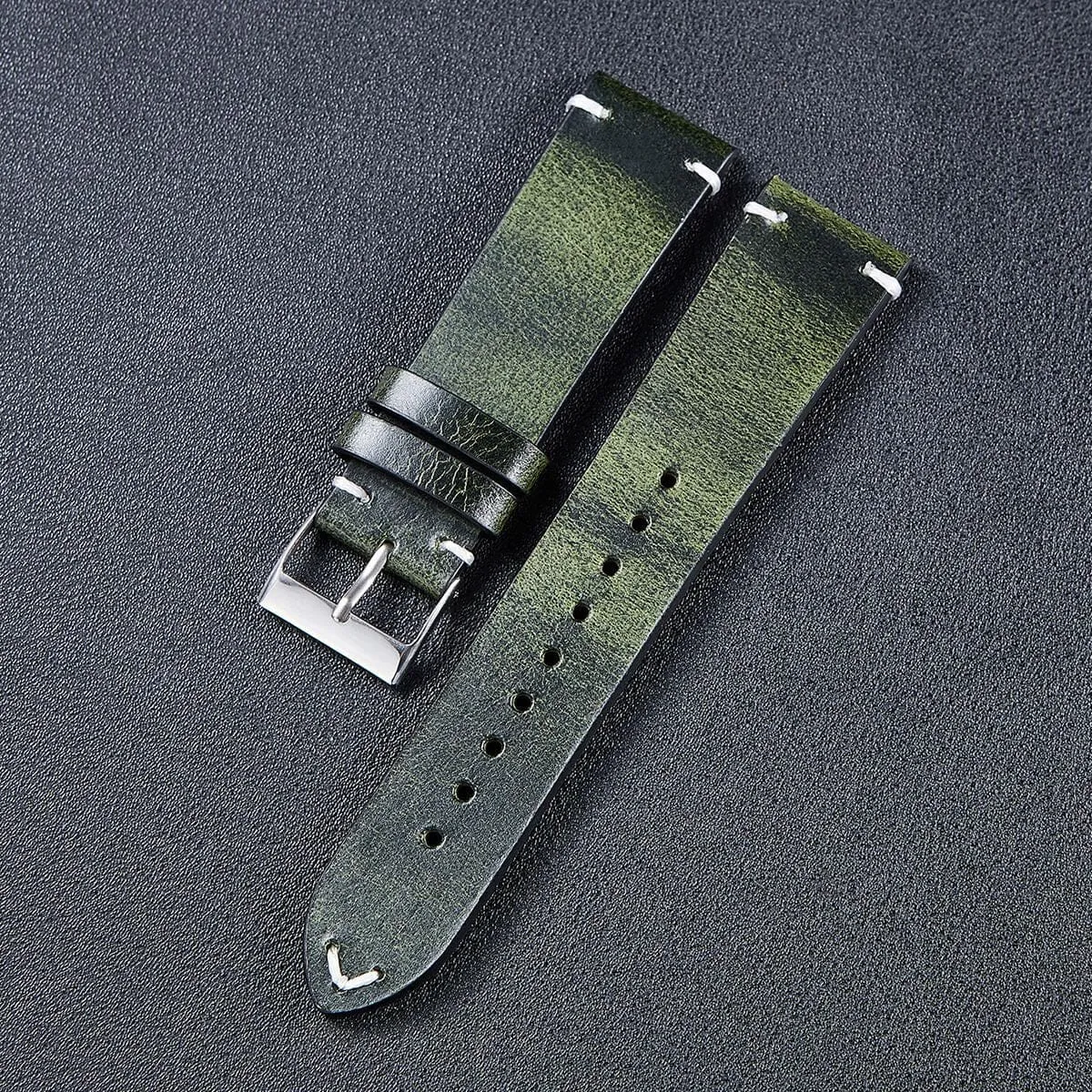 Vintage Oiled Leather Watch Straps Compatible with the Fossil 18mm Range