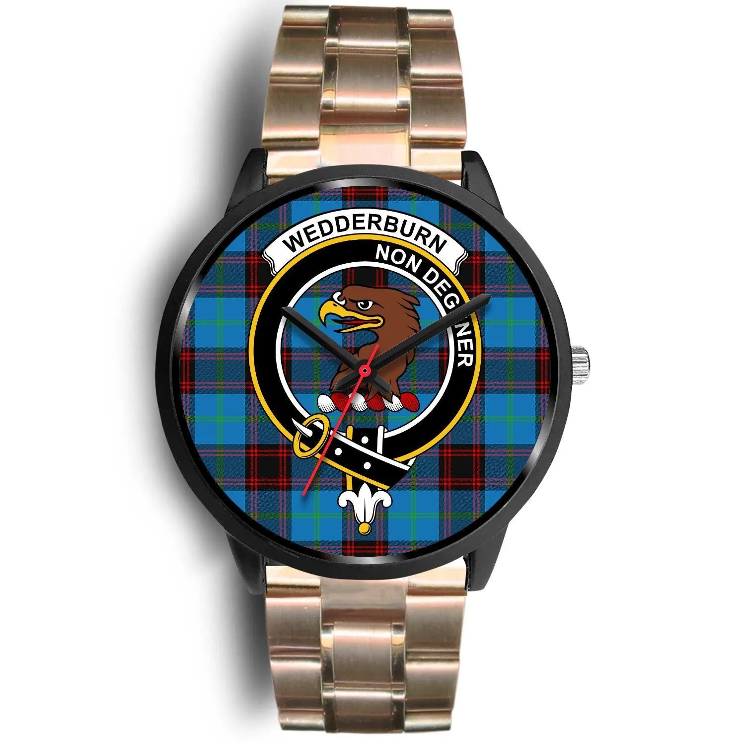 Wedderburn Clan Badge Tartan Black Watch