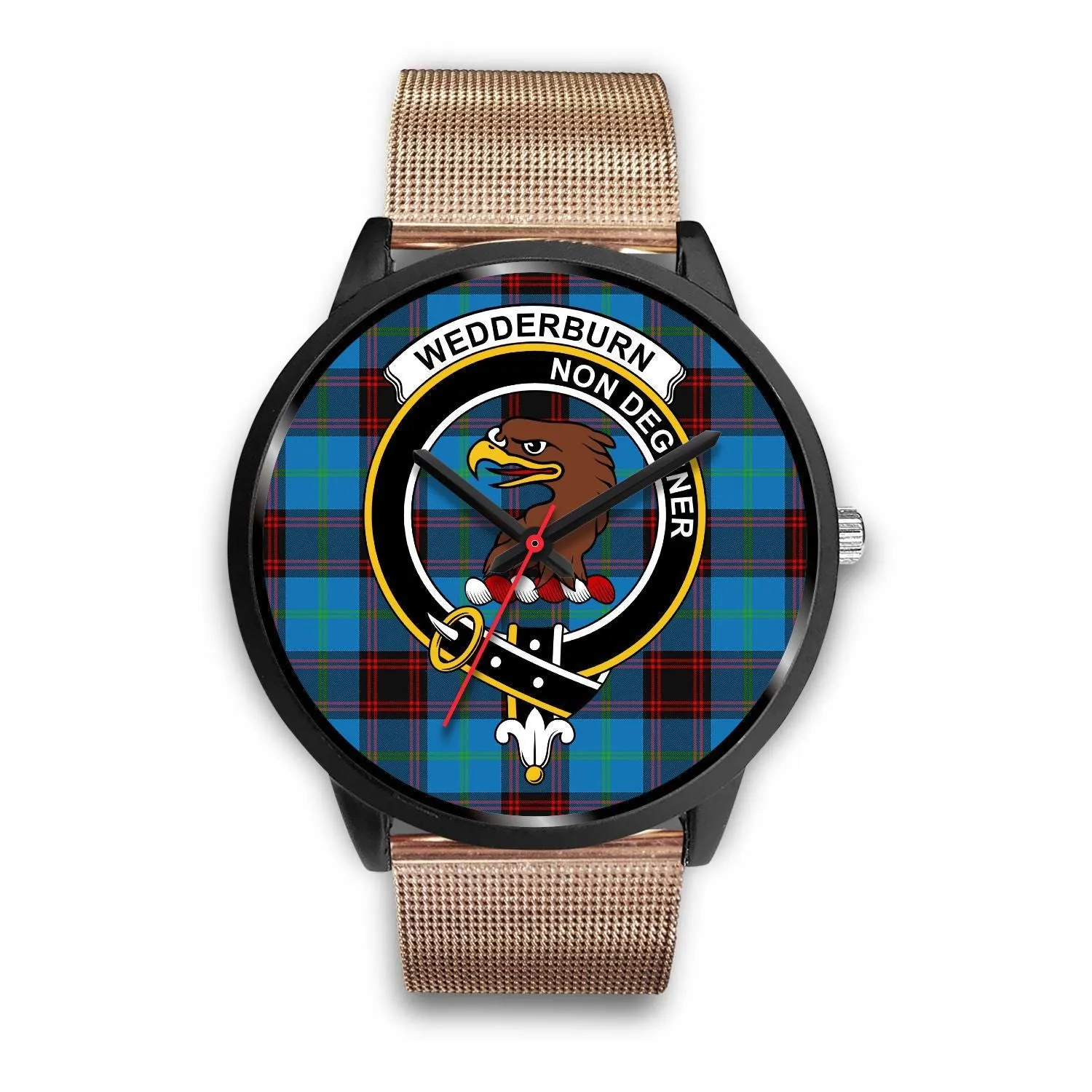 Wedderburn Clan Badge Tartan Black Watch