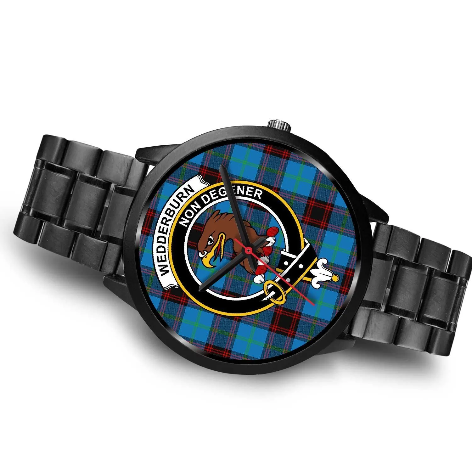 Wedderburn Clan Badge Tartan Black Watch