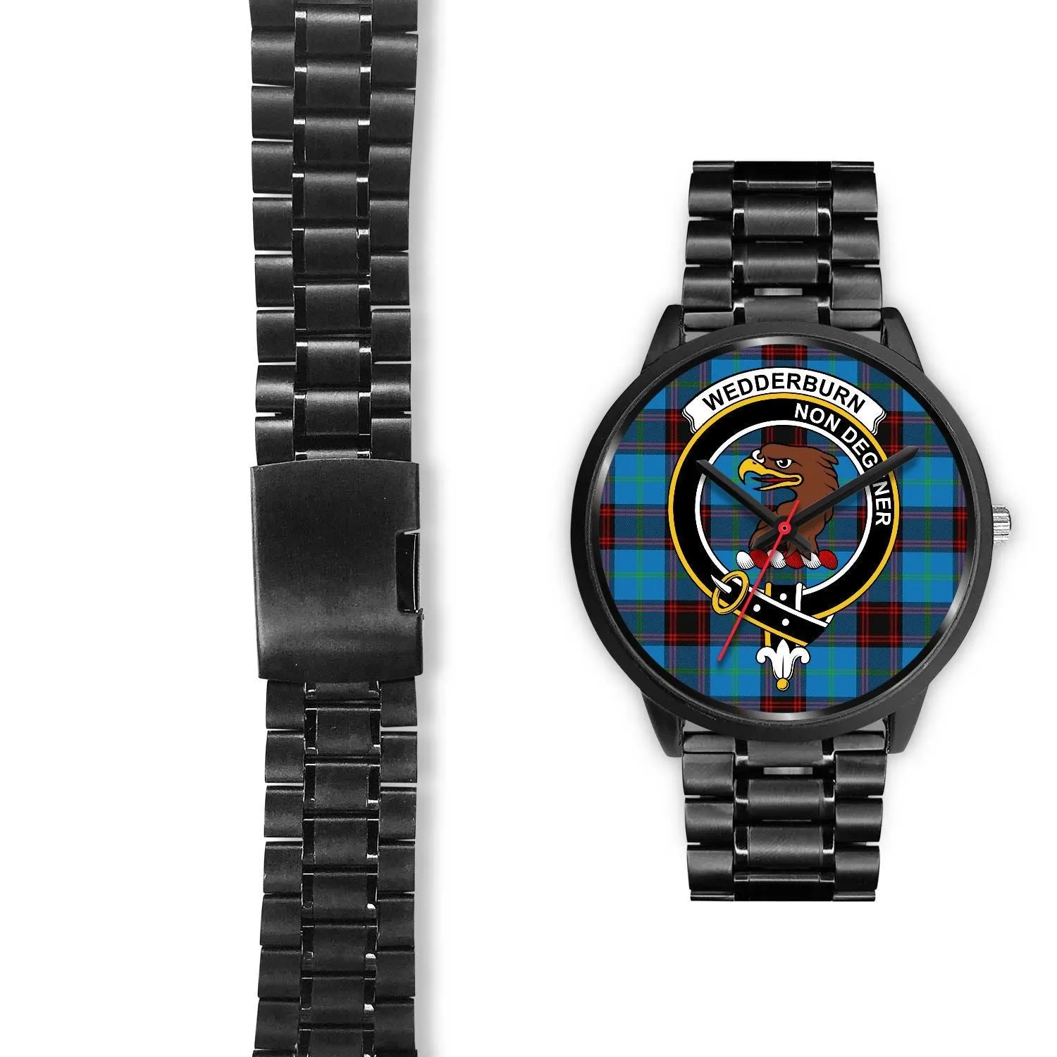 Wedderburn Clan Badge Tartan Black Watch