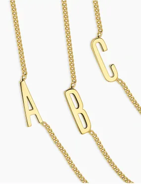 Wilder Alphabet Necklace, Gold Plated