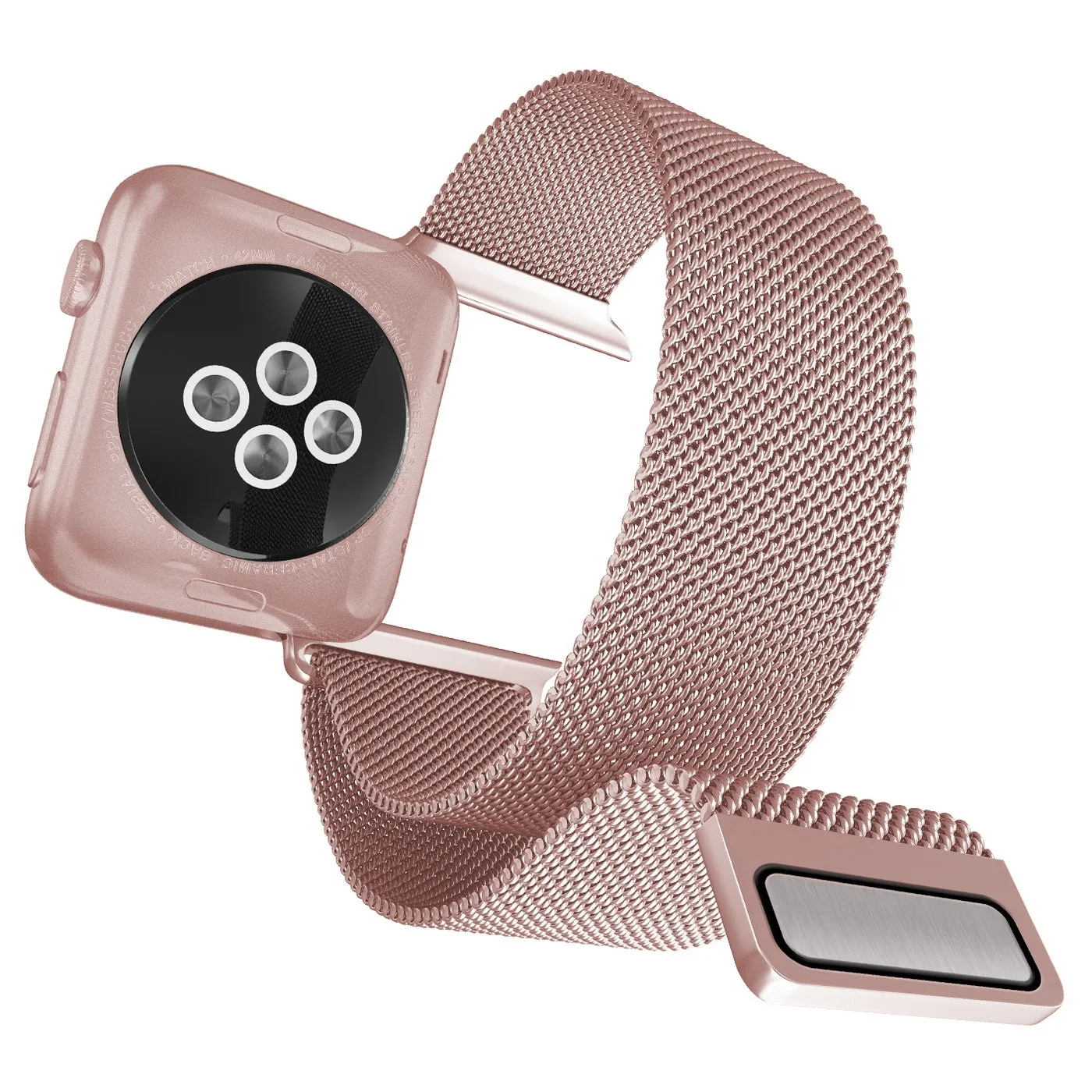 X-Doria Mesh Band Metal Loop Stainless Steel WatchBand for Apple Watch